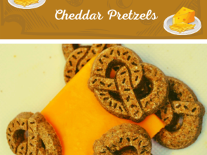 Extra Cheesy Cheddar Pretzels dog treats