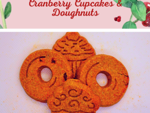 Cranberry Cupcakes & Doughnuts Dog Treats